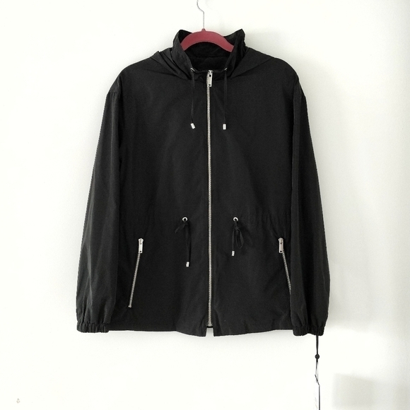 DKNY Hooded Drawstring-Waist Museum Row Jacket - Picture 3 of 9